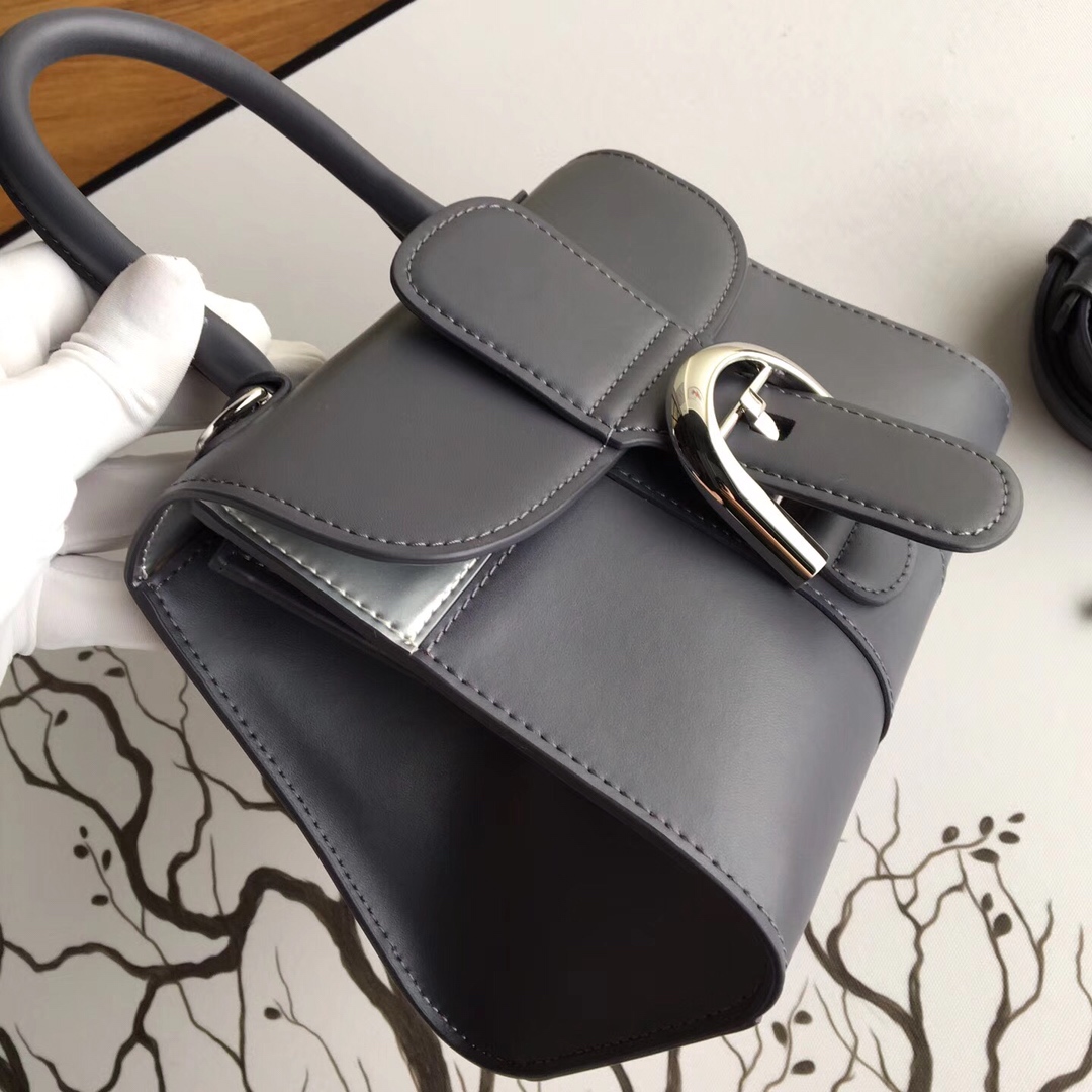 델보 브리앙 박스 GM 백 무광 블랙